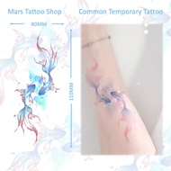 【Mars Tattoo】Common Tattoo, Colored Tattoo, Long Lasting,Temporary Tattoo Sticker, Fake Tattoo, Fish