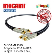 MOGAMI 2549 vs Amphenol RCA interconnect cable 1 meter