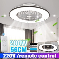 220V 56cm WIFI Dimmable Intelligent LED Ceiling Fan Light Remote Control Fan With Lighting Adjustable Wind 3 Speed Ceiling Fans
