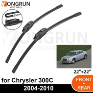 Car Front Windshield Wipers For Chrysler 300C 2004-2010 Wiper Blade Rubber 22"+22" Car Windshield Wi