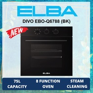 【 READY STOCK 】 ELBA Built In Oven DIVO EBO-N6770(BK) / DIVO EBO-N6770(BK) Build In Oven Electric Ba