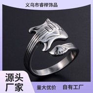 cincin lelaki cicin cicin lelaki Amazon Jewelry Fashion Unique Open Ring Rock Music Guitar Ring Ring