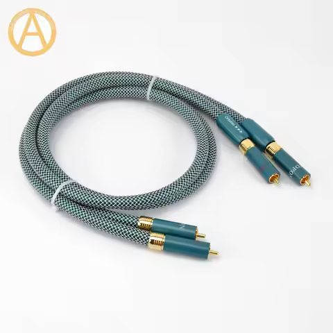 HIFI ORTOFON RCA Male To Male Audio Interconnect Cable 8NX Thick Copper Connector Preamp CD DVD Play