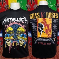 เสื้อวง METALLICA วงร็อค ไม่มีตะเข็บข้าง คอฟิต ป้ายUSA เสื้อวินเทจ  เสื้อวง90 เสื้อทัวร์ วงร็อคต่างป