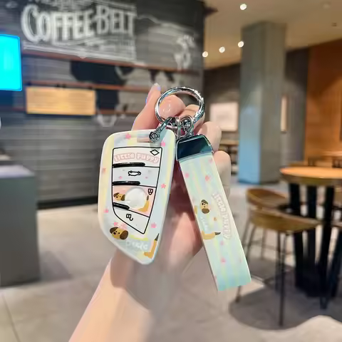 For BMW Key Cover Cartoon Key Case for BMW X1 X3 X4 X5 X6 X7 M5 M6 1 3 4 5 6 7 GT3 GT5 GT6 Keychain 