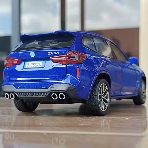 1:32 BMW X3M X3 IM SUV Alloy Metal Diecast Model Car Library Front Desk Display Ornament High Simula