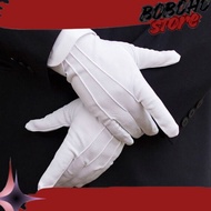 Best seller! WGBU groom's gloves butler waiter pramugration paskibra white black segaran coss