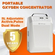 1L-5L Portable Rechargeable Oxygen Concentrator With Backpack Removable Lithium Battery Pulse Compre