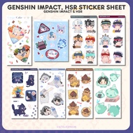 ATELIERNOM Mixed Fandom Sticker Sheet Kiss Cut Sticker/ HSR Genshin ALNST Plave LND