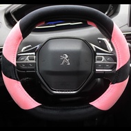 For Peugeot 2008 2019 2020 e2008 2020 Car Steering Wheel Cover Winter Plush Auto Accessories interio