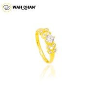 Wah Chan 585/14K Gold Ring - Cincin Zirconia R639