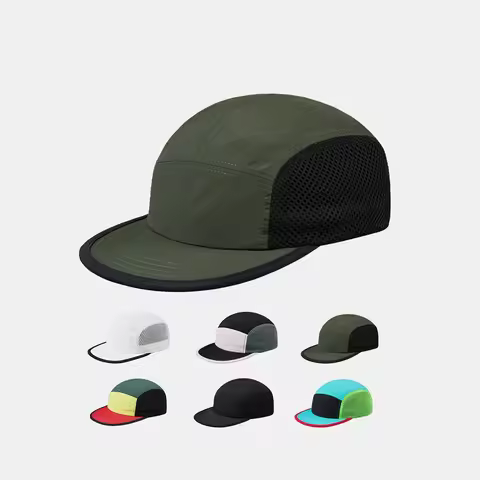 Ultralight 5 Panel Mesh Cap Dry Quick Breathable Running Cap Outdoor Sports Hat For Cycling Baseball