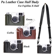 Pu Leather Camera Case Half Body Cover For FujiFilm X-Half X Half