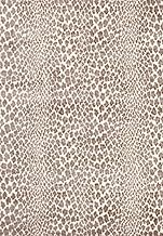 Cheetah Rug for Bedroom, 5x7 Leopard Print Area Rug Animal Rug for Living Room Cream