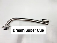 คอท่อสแตนเลส คอท่อ Spark 115 / MIO / FINN / SCOOPY-I / Dream Super Cup ขนาด 25 มิล