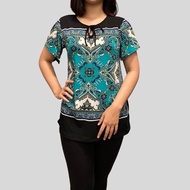 MILANO - blouse lengan pendek motif batik - spandex