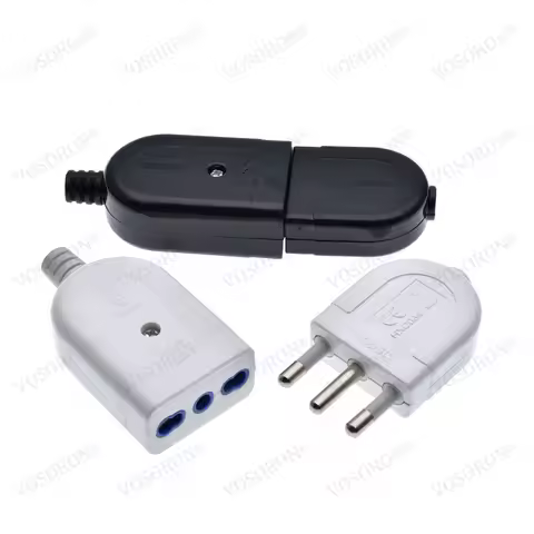 3 Pins Wiring Assembly Plug Italian Power Plug 10A/16A 250 AC Standard Power Adaptor Detachable Plug