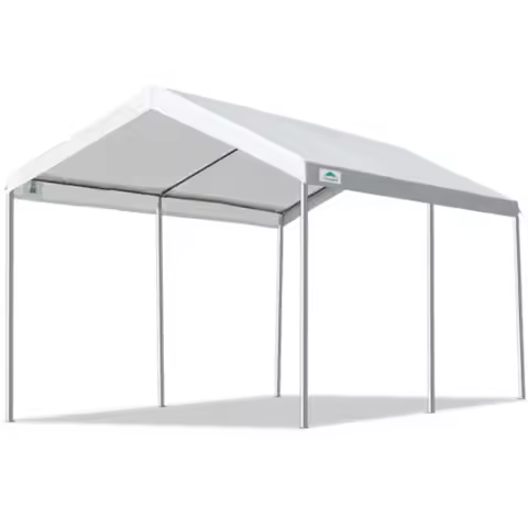 Adjustable 10x15 ft Heavy Duty Carport Car Canopy Garage Boat Shelter Party Tent with Adjustable Hei