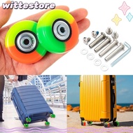 WITTE 2Pcs Suitcase Wheels, Silent Shock Absorption Replace Wheels, Universal Suitcase Parts Axles T