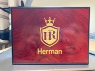 【Herman 赫爾曼】八角框三眼六針商務型鋼鍊腕錶 HM0308