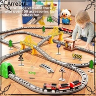ARREBUL Children's Electric Train with Track, 7Styles Plastic Train Toys Set, with Box Baby's Birthd