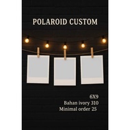 Custom Polaroid Photo Printing 6x9 | 2R | Ivory Paper 310 | Glossy Matte/ | Color Frame