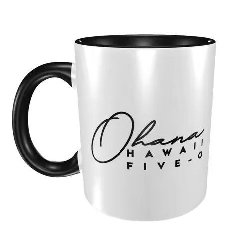 Ohana TV Hawaii Five 0 Mug Funny Ceramic Coffee Cups Tea Mugs Milk Cup Drinkware Gift for Friends