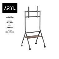 「the Aryl」 Easel Studio TV Cart | Fit up to 86" TV