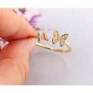 Jewelry Anti-Rust Diamond Ring Fuji Titanium Bajiati C37 Women's Gold Plated Anti-Rust Ring Cool Jew