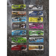 Latest bus stickers 14 models, 30 pcs