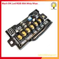Mạch Điều Khiển LED RGB 7 Màu 90A Nháy Theo Nhạc Điều Khiển Qua Remot