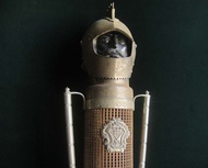 【老時光 OLD-TIME】早期二手歐美進口鐵甲武士酒瓶收納音樂盒