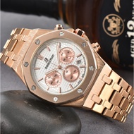 AP Audemars Piguet Men's watch/Multi-functional chronograph/Quartz movement/Stainless steel strap/ro