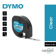 DYMO TAPE LETRATAG PLASTIC 12MM X 4M