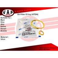 Perodua Viva / Myvi / Alza / Kelisa / Kenari / Avanza Oil Pump / Oil Filter O'ring Set (VITON) 2PCS/