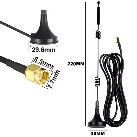12dBi Antenna Antenna 1pcs 2.4G/5.8GHz Dual Band External SMA Male WiFi Antenna Practical To Use Car