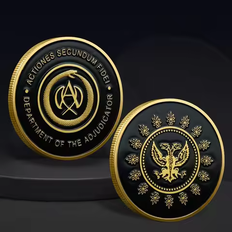 Lofytain Movie John Wick Hotel Souvenir Coin Adjudicator Coins Keanu Reeves Hotel Metal Cosplay Prop