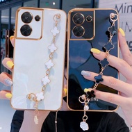 Casing redmi 13C electroplated phone case bracelet phone case