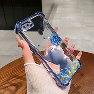 Case for OPPO A5S A12 A7 F9 Pro F7 F5 phone case flower cat four corner silicone TPU transparent sof