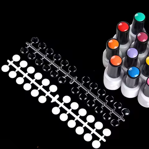 Nail Polish Nail Color Table Card Round False Nail Display Tips Tool Nail Swatch