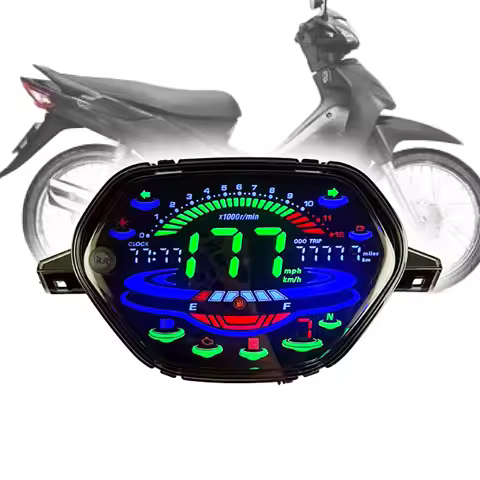 New Motorcycle Accessories Speedometer Moto Digital Display Dashboard Tachometer for Honda Wave Alph