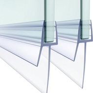 2 Packs 70cm/27.56 Inch Frameless Shower Door Seal Strip For 6mm/8mm (0.23/0.31 Inch) Glass Seal Str