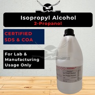 2.5L Isopropyl Alcohol (IPA) [AR Grade] Lab Grade for Laboratory F&B Industrial R&D