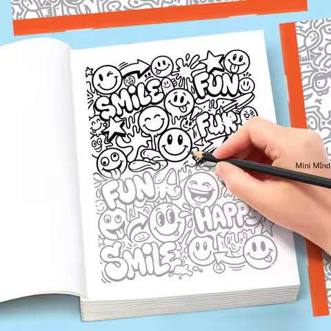 A Fun Adult Sketchbook with 22 Unique and Interesting Patterns, High-definition Paper, Artistic Crea