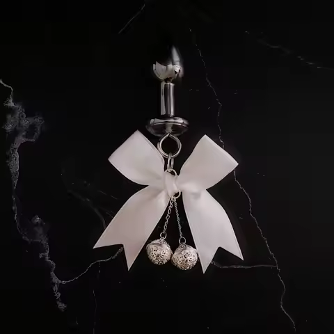 Small Size Mini Anal Plug with Bow Bells Adult Anal Stimulator Metal Stainless Plug for Couples Cosp