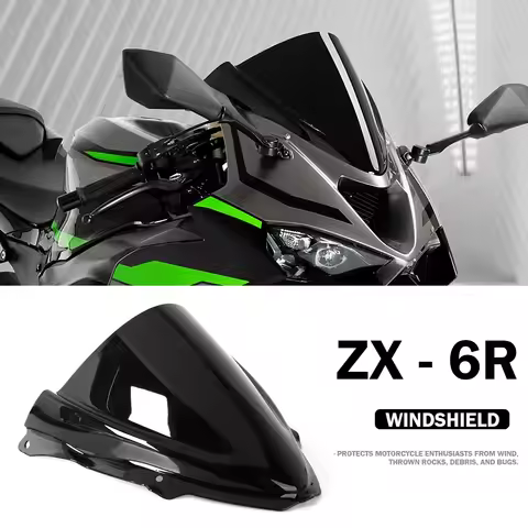 Windscreen Windshield For Kawasaki NINJA ZX6R ZX-6R ZX 6R Ninja 2024 2025 Motorcycle Wind Deflector 