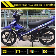 TEM RỜI YAZ 125 MẪU MOVISTAR ZR DÁN XE XANH GP