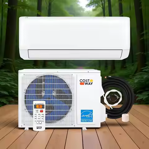 12,000 BTU Heat Pump Mini Split AC with Energy Star, 21 SEER Inverter, 24H Timer, Auto Clean, Remote