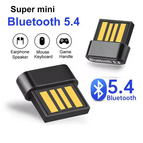 USB Bluetooth 5.4 Adapter Transmitter Receiver Bluetooth Audio Bluetooth Dongle Wireless USB Adapter