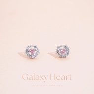 nnjew 99.9% Pure Silver Earrings s999 (Whole Case Soft Stem) Galaxy Heart Moon And Women